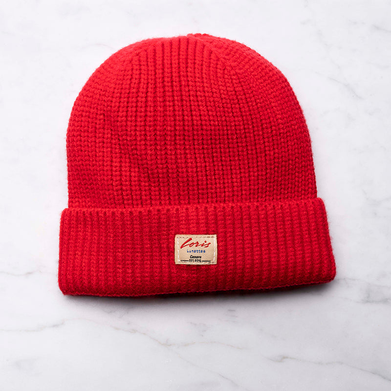 Merino Beanie - Red