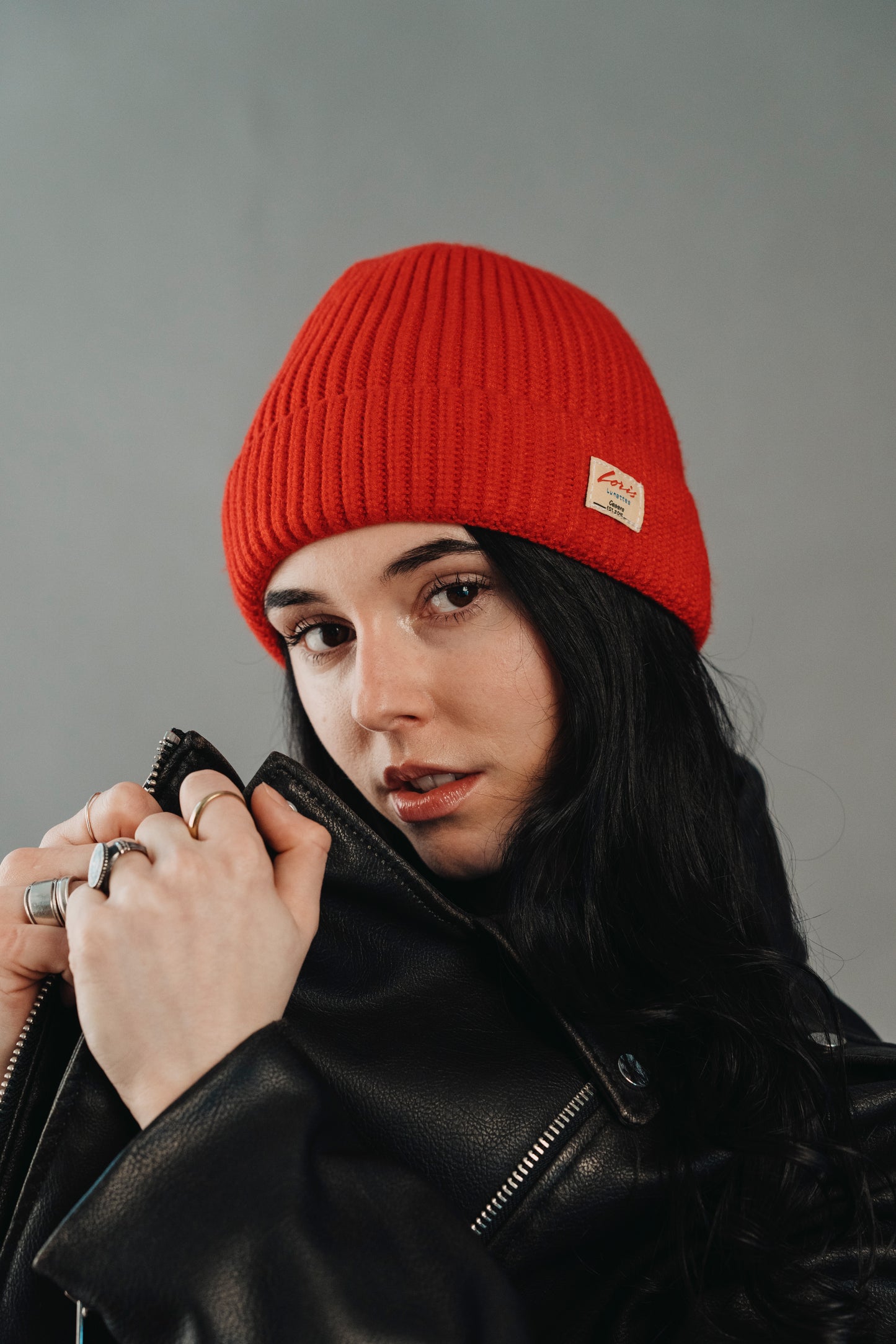 Merino Beanie - Red